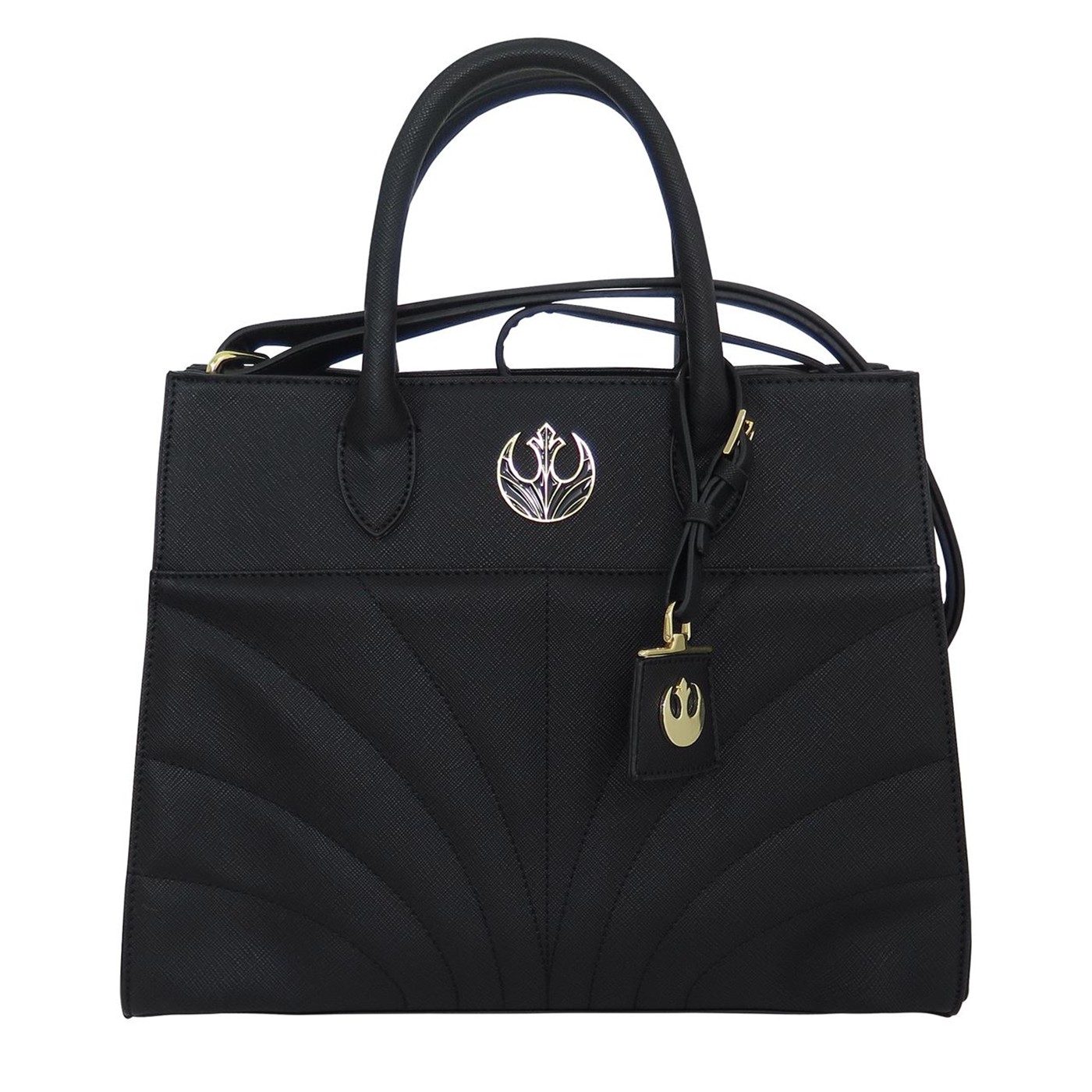 Star Wars Last Jedi Rebel Saffiano Faux Leather Bag, Black