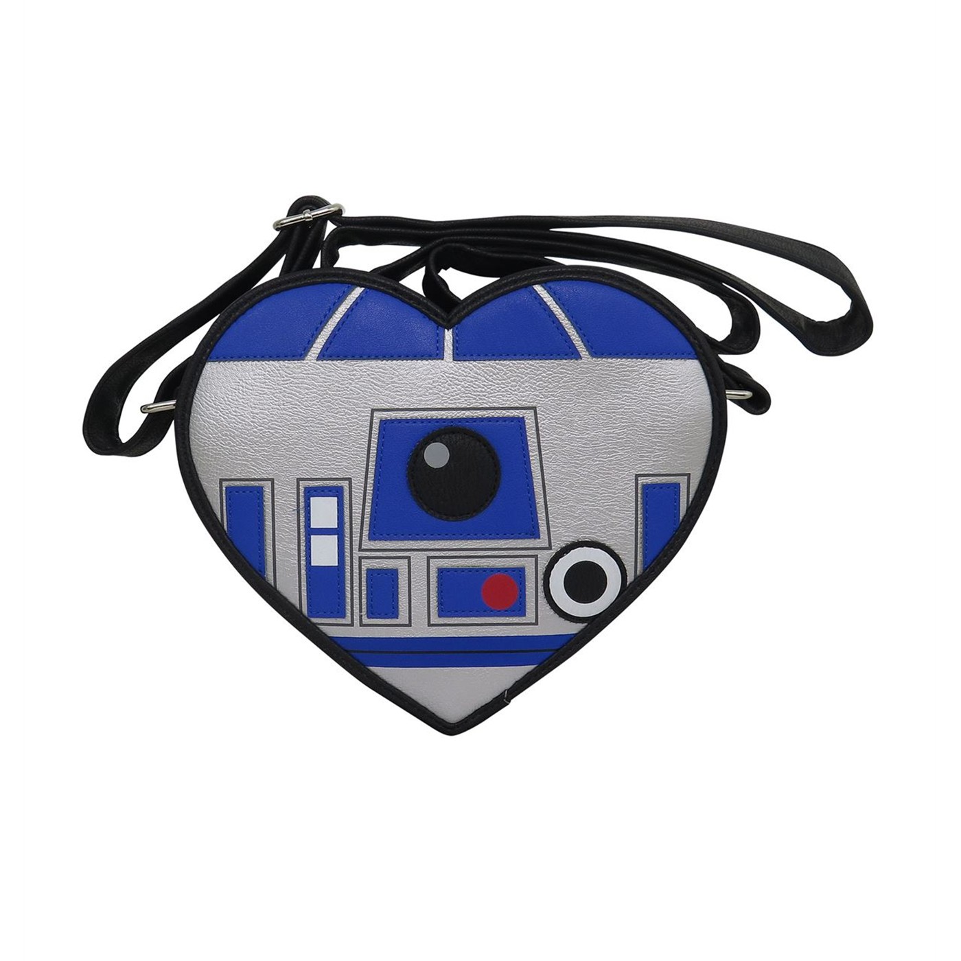 Star Wars R2D2 Heart Faux Leather Crossbody Bag, Blue