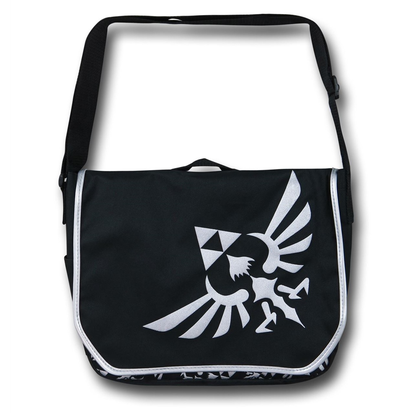 Zelda Black Messenger Bag, Black