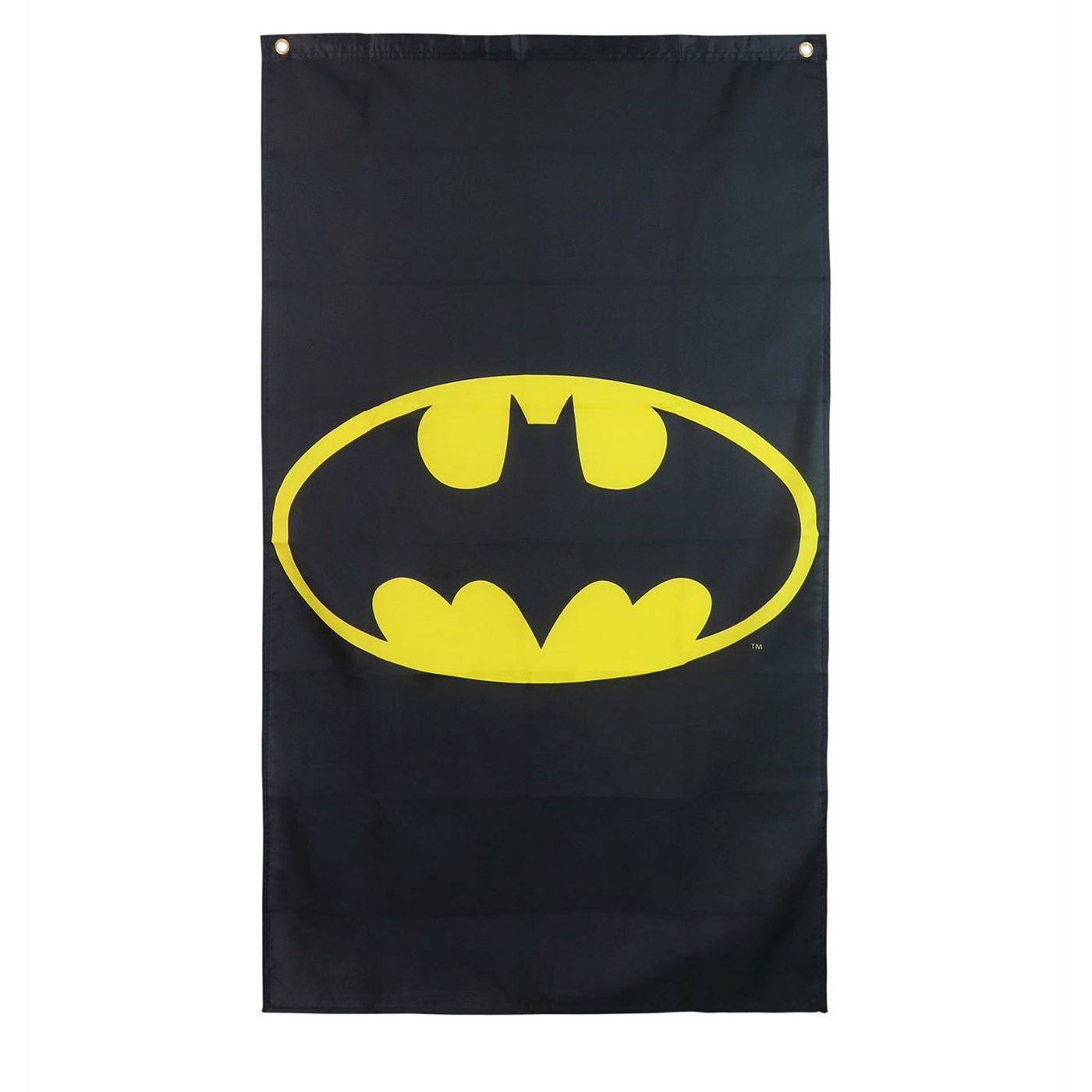 Batman Symbol Fabric Banner, Black