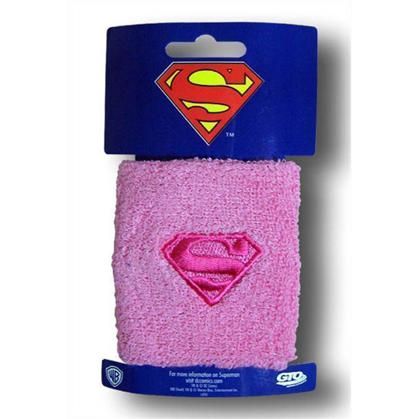 Superman Pink Logo Wristband