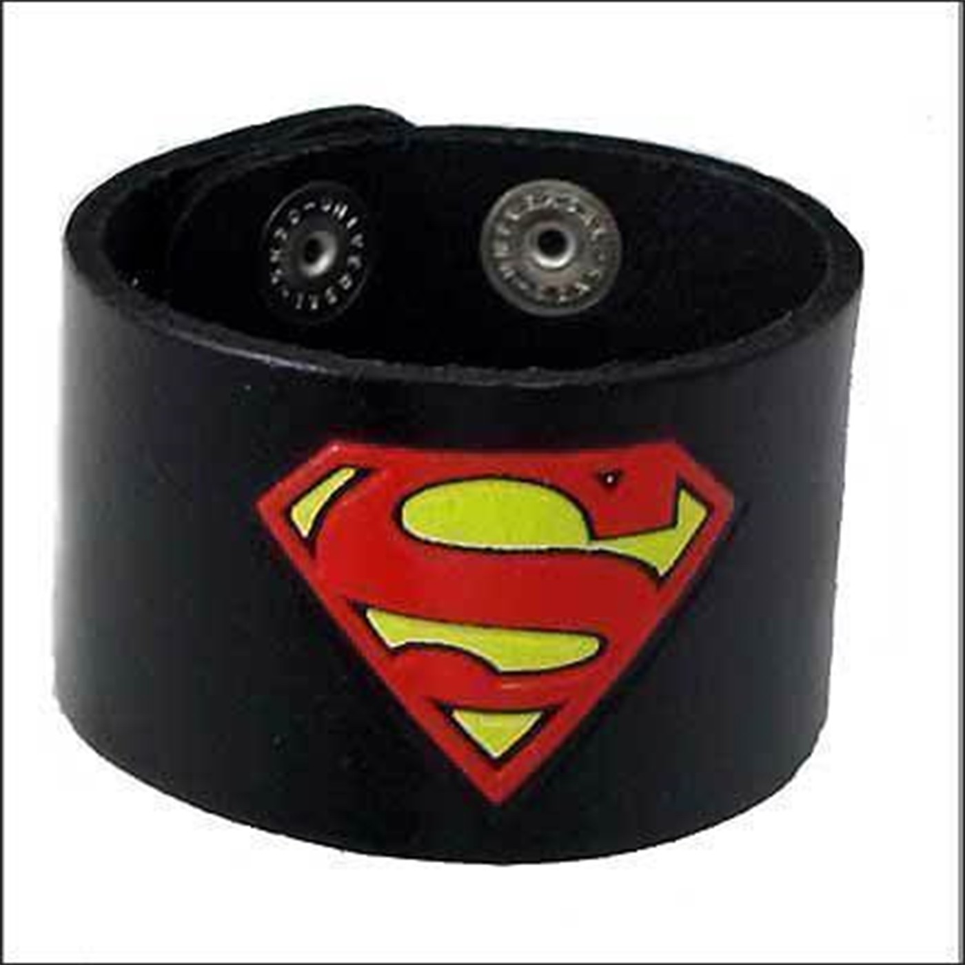 Superman Leather Wrist Band