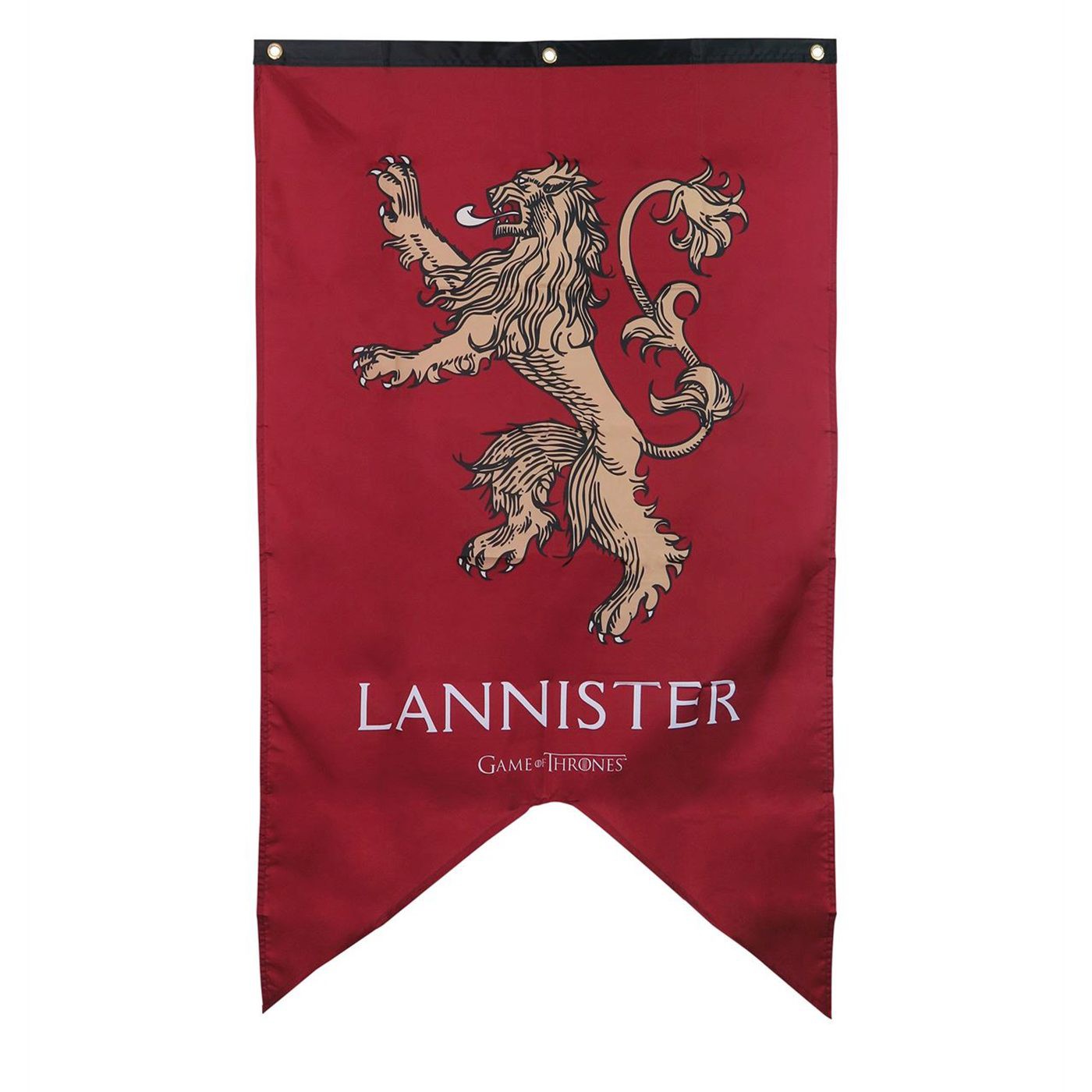 Game of Thrones House Lannister Fabric Banner, Red