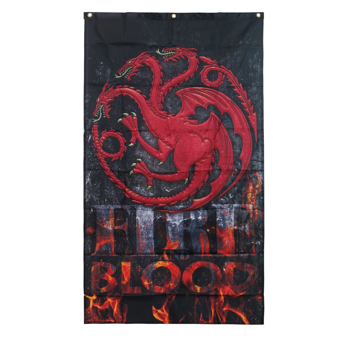 Game of Throne House Targaryen Fabric Banner, Red