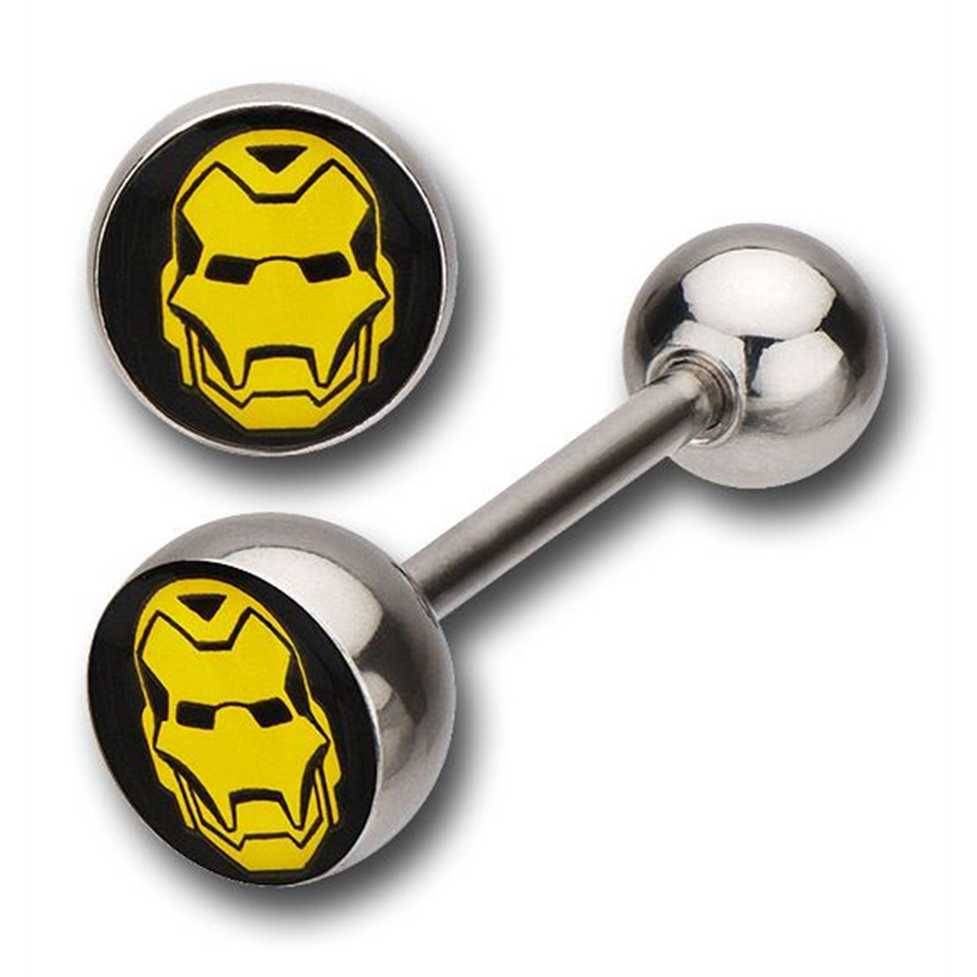 Iron Man 316L Surgical Steel Barbell, Black