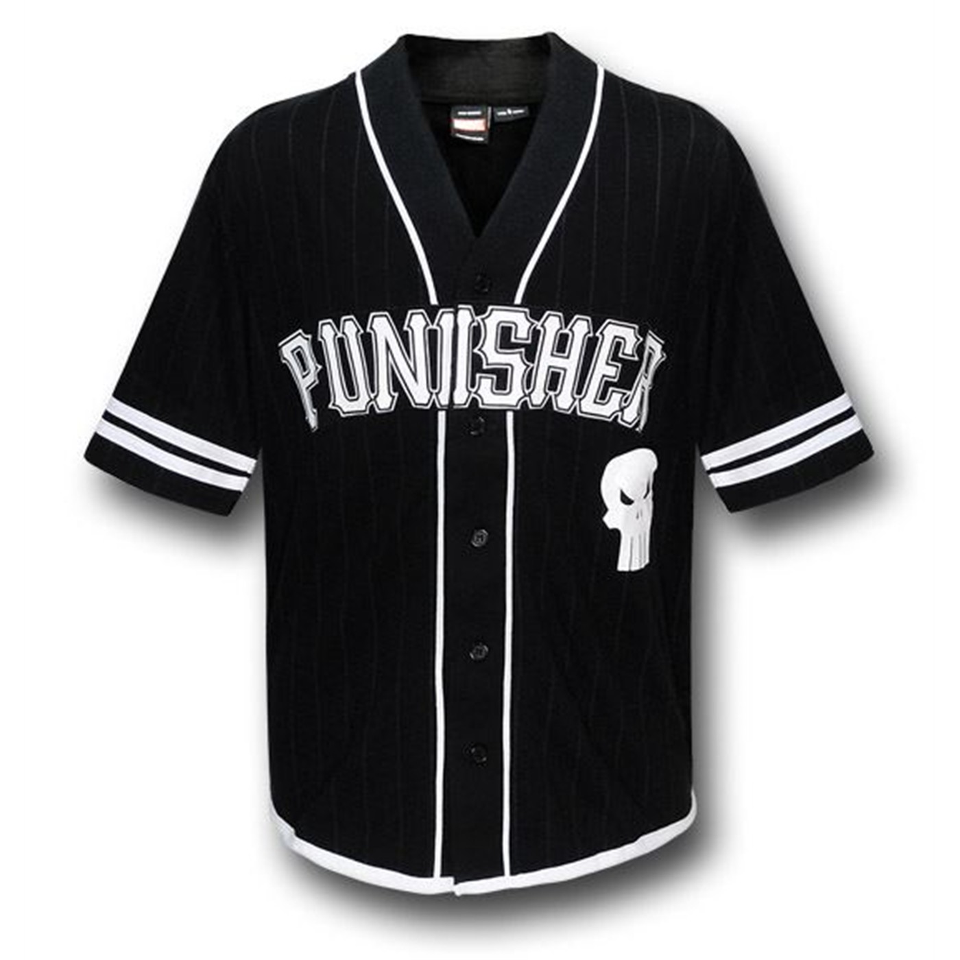 Punisher '74 Baseball Jersey, Black