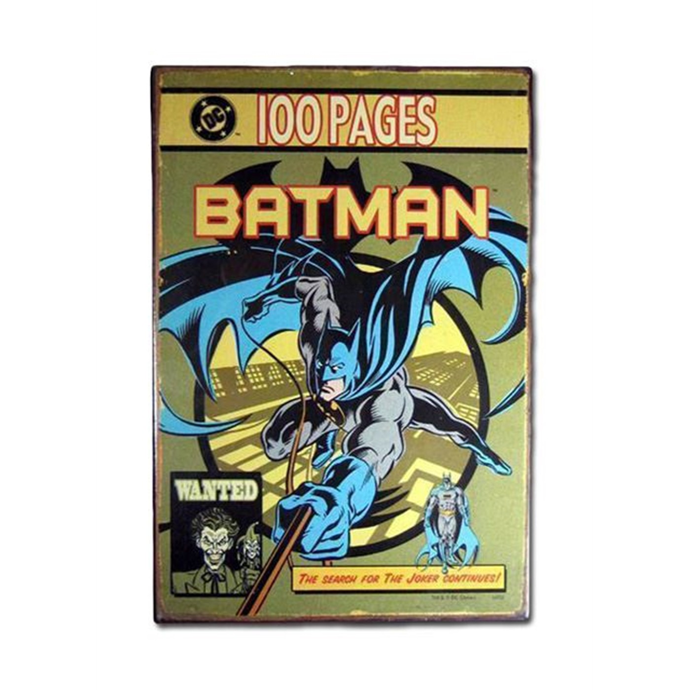 Batman Swinging Tin Poster Sign
