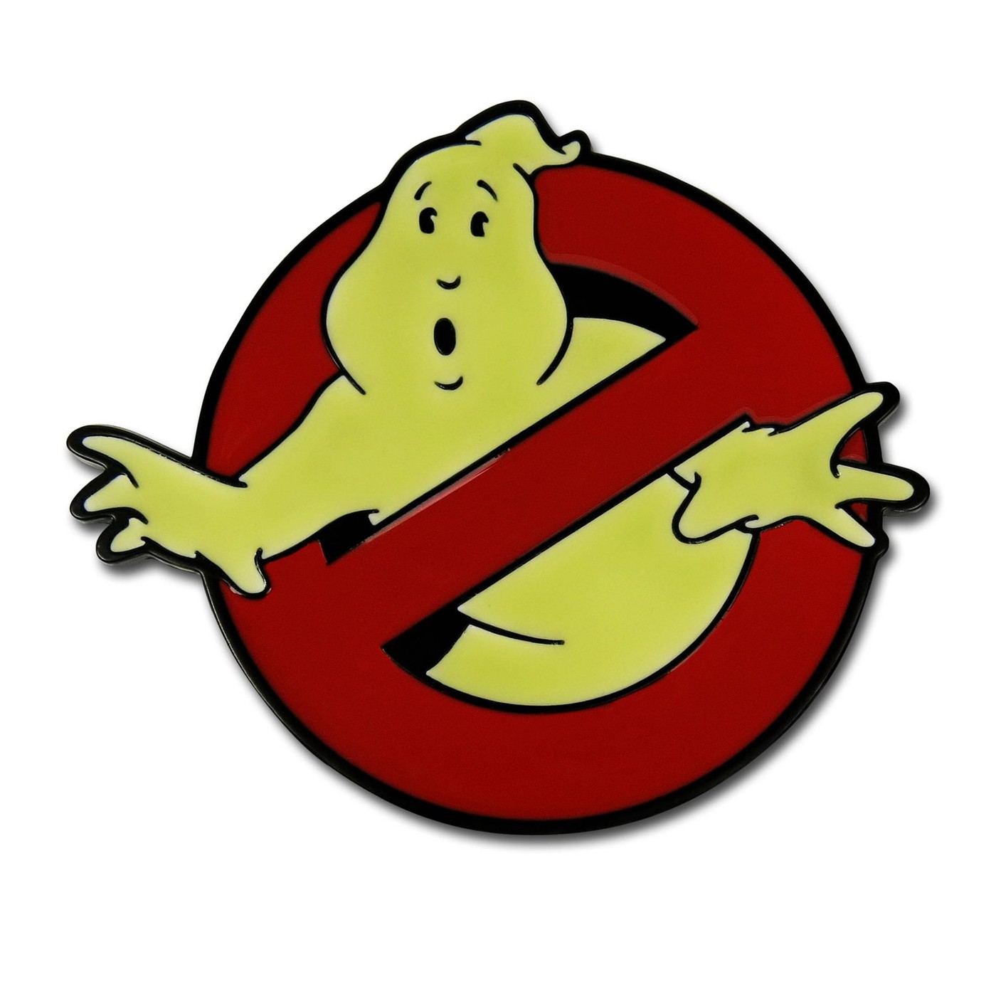 Ghostbusters Glow In the Dark Belt Buckle, Red