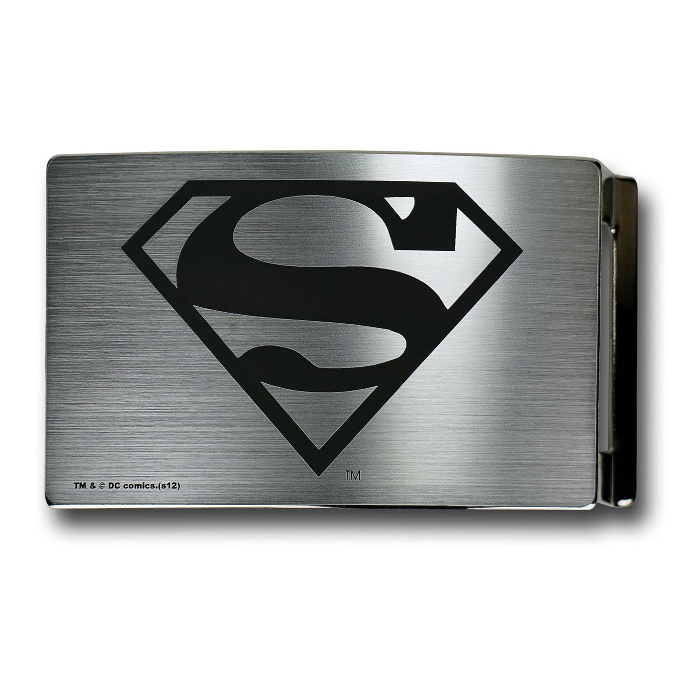Superman Symbol Brushed Rectangular Belt Buckle