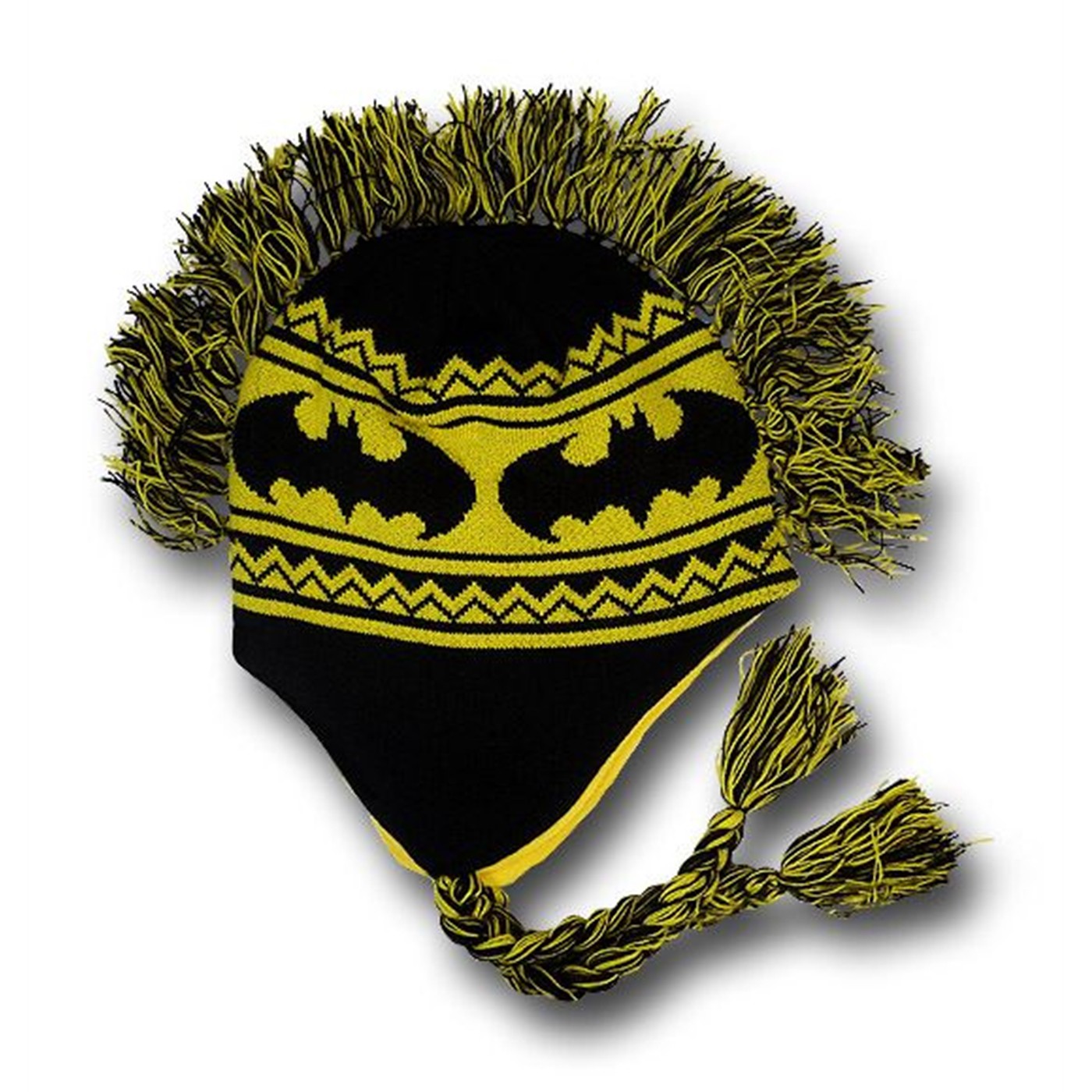 Batman Mohawk Peruvian Intarsia Hat