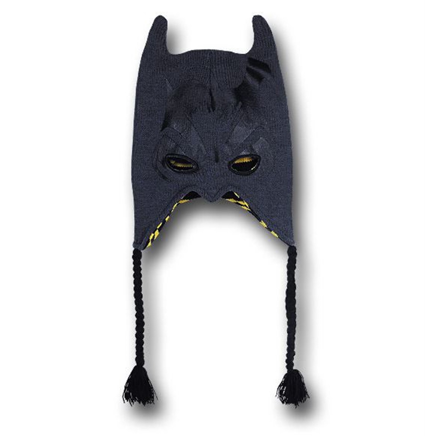 Batman Reversible Peruvian Cowl, Black