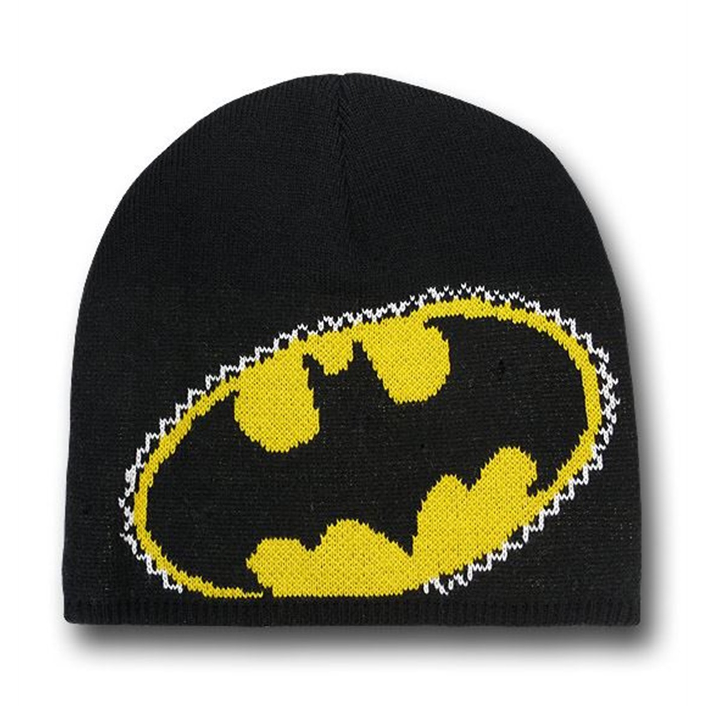 Batman Needlework Symbol Beanie Hat, Blue
