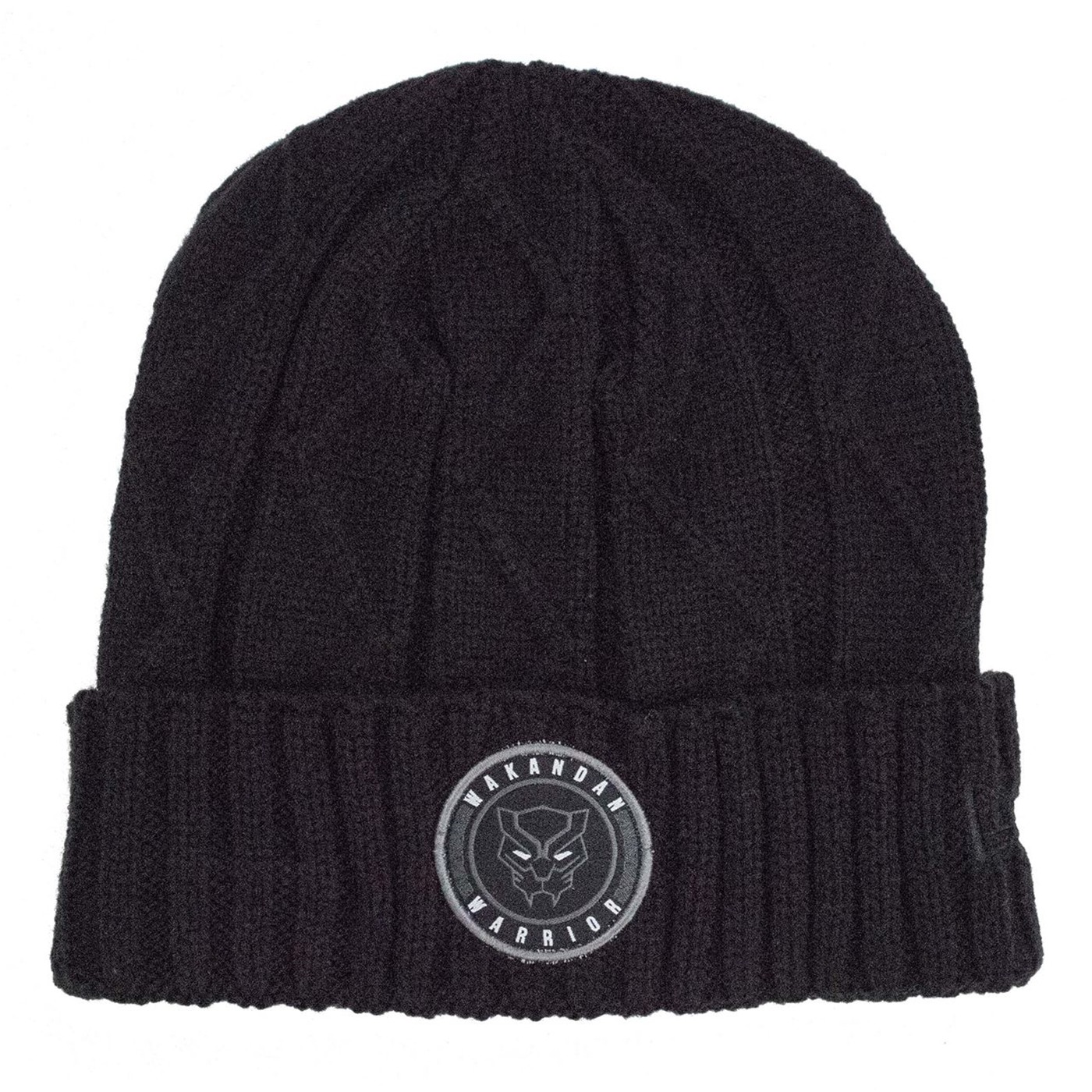 Black Panther Vibranium Weave Wakanda Warrior Unisex Knit Beanie, Black