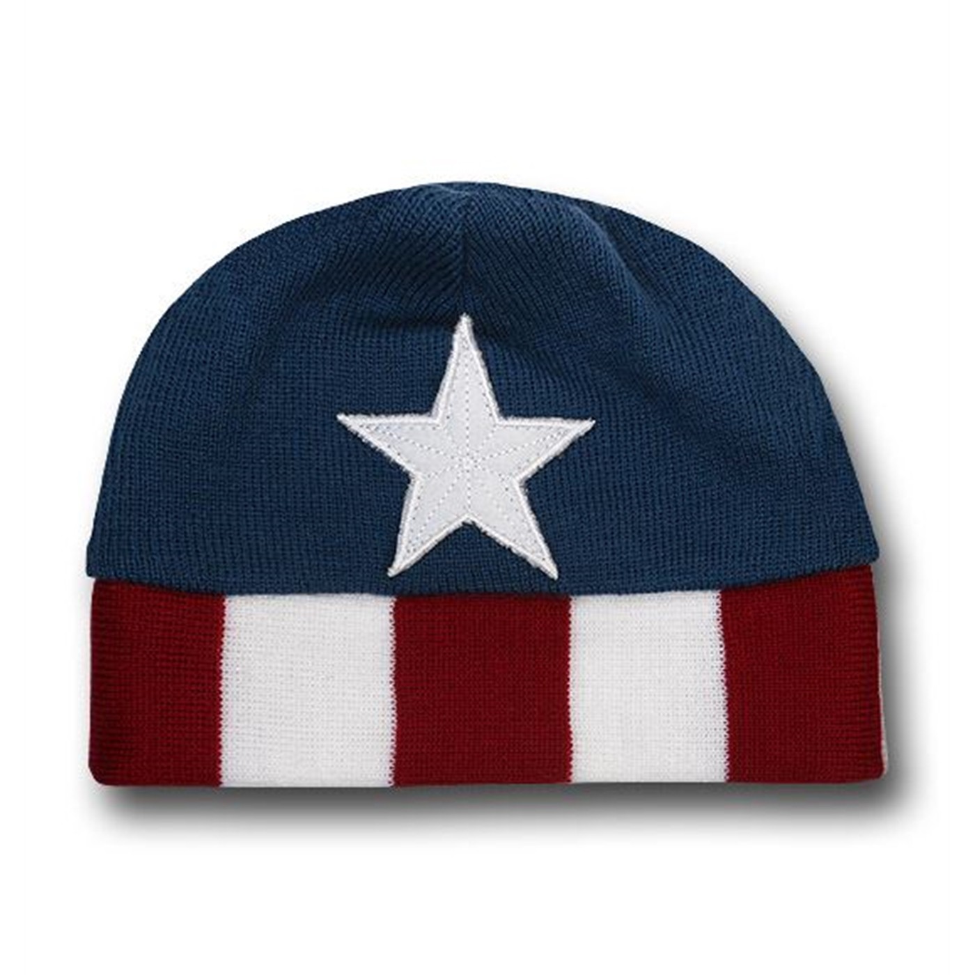 Captain America Stars and Stripes Beanie, Blue
