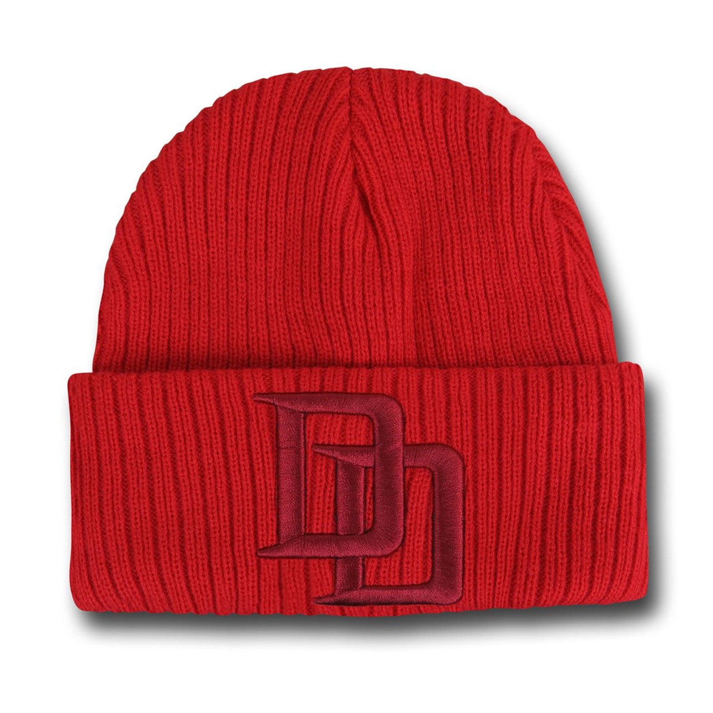 Daredevil Symbol Cuff Beanie, Red