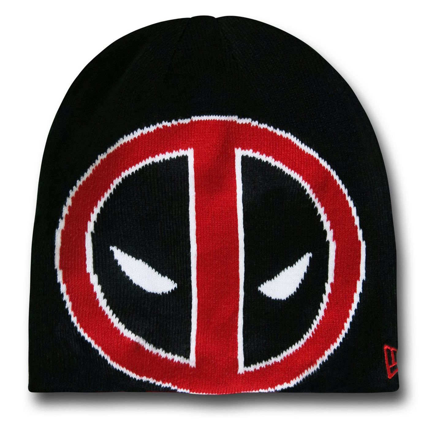 Deadpool Symbol Reversible Beanie, Red