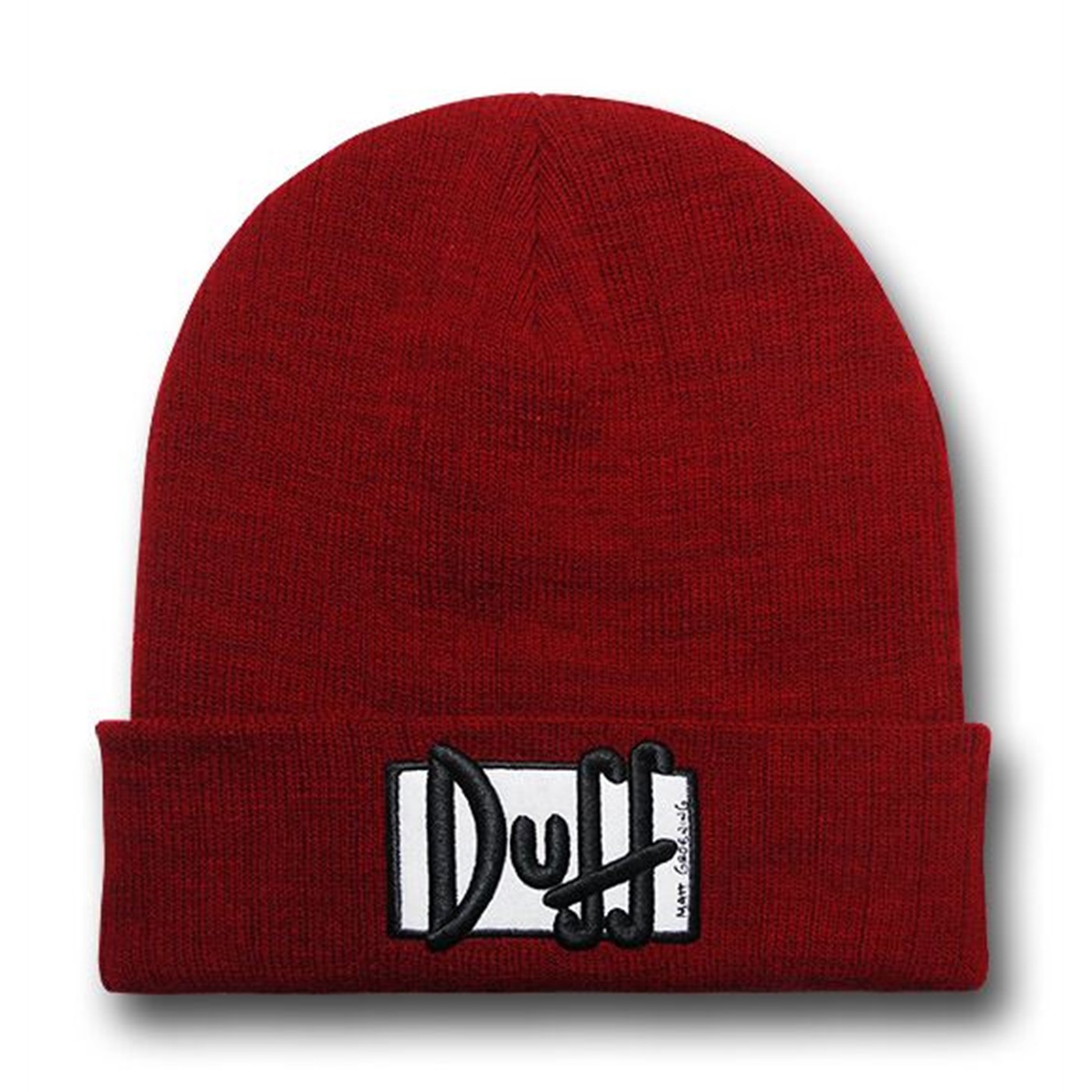 Simpsons Duff Beer Beanie, Red