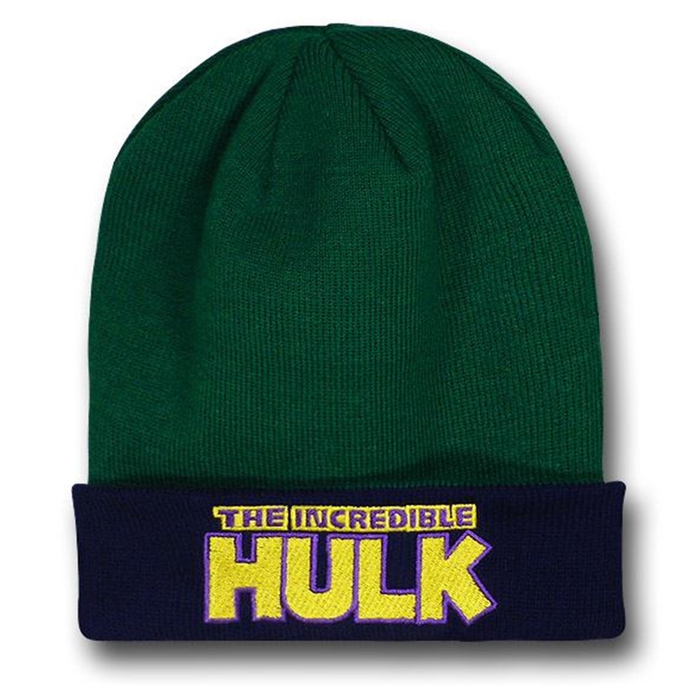 Hulk Angry Face Flip It Up Beanie, Green