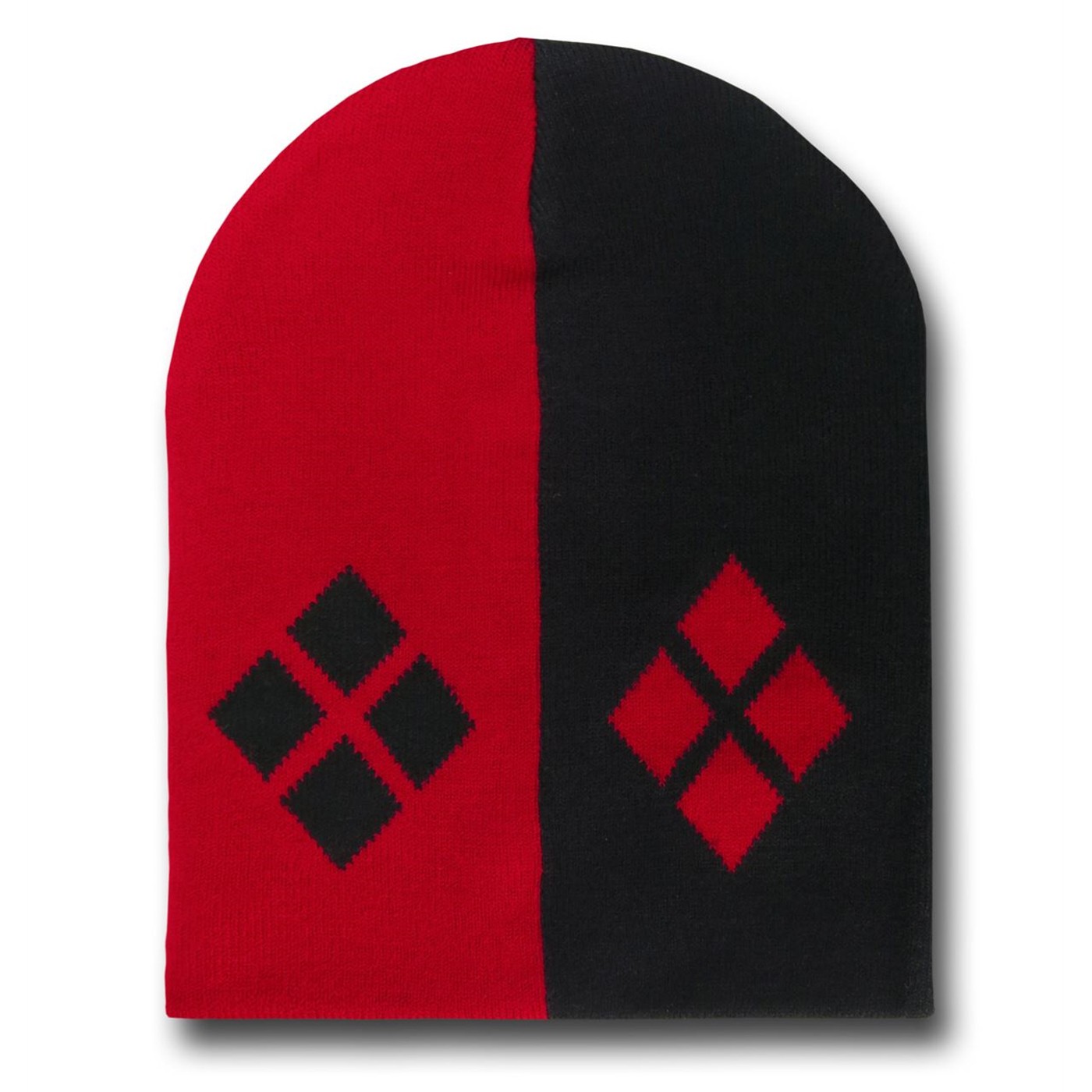 Harley Quinn Symbol Slouch Beanie, Red