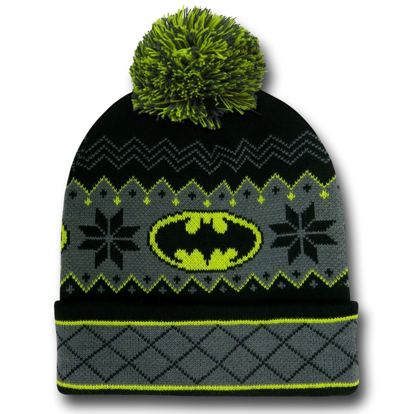 Batman Knit Cuff Beanie, Black