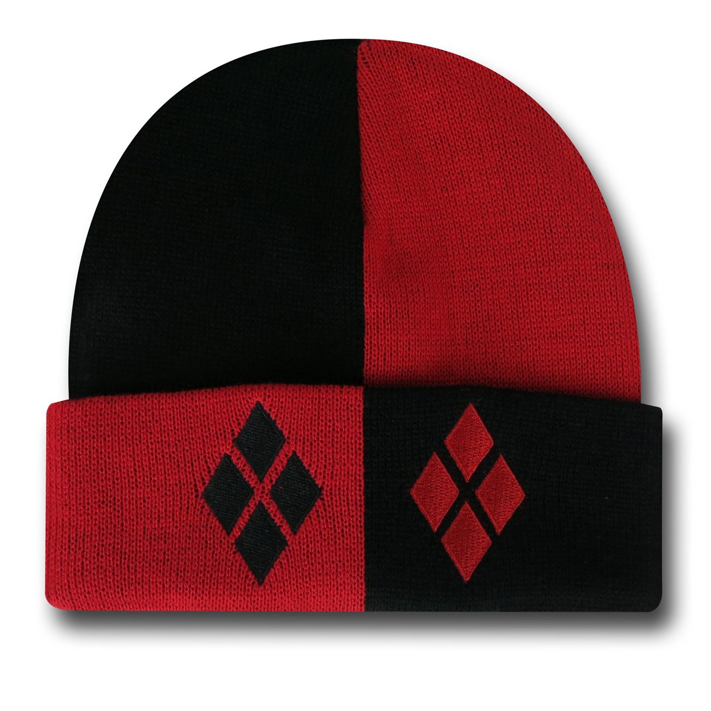 Harley Quinn Cuff Beanie, Red