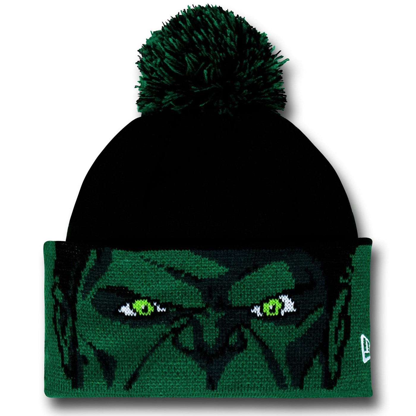 Hulk Face Major Cuff Beanie, Green