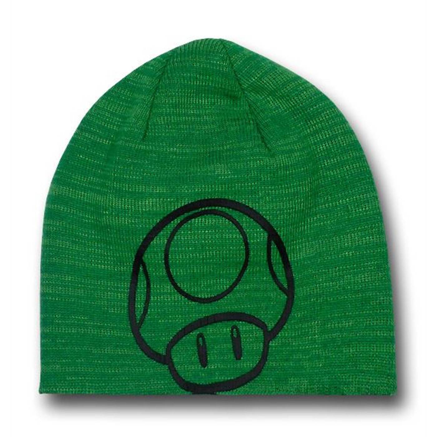 Nintendo Mushroom Green Reversible Beanie, Green