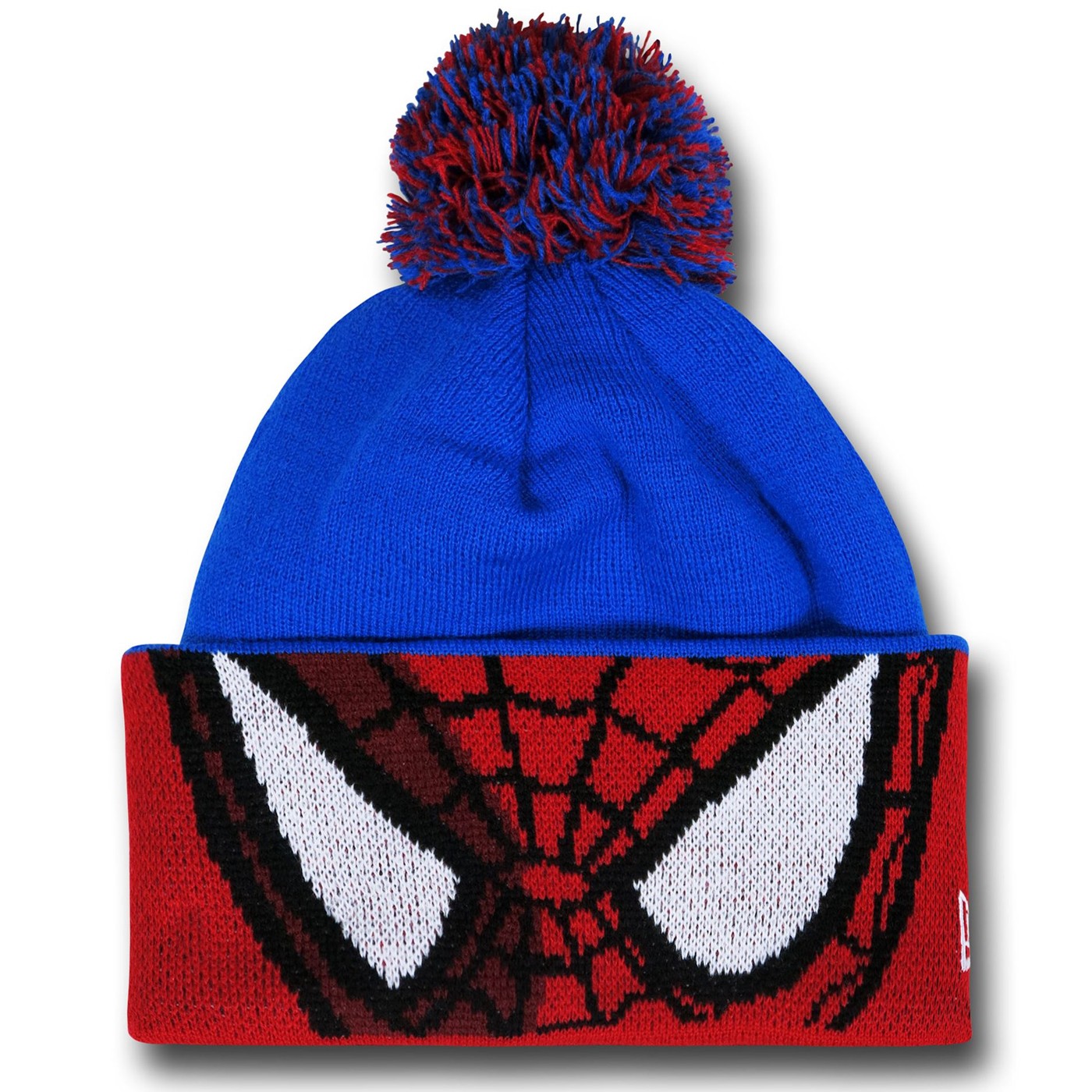 Spiderman Mask Major Cuff Beanie, Blue