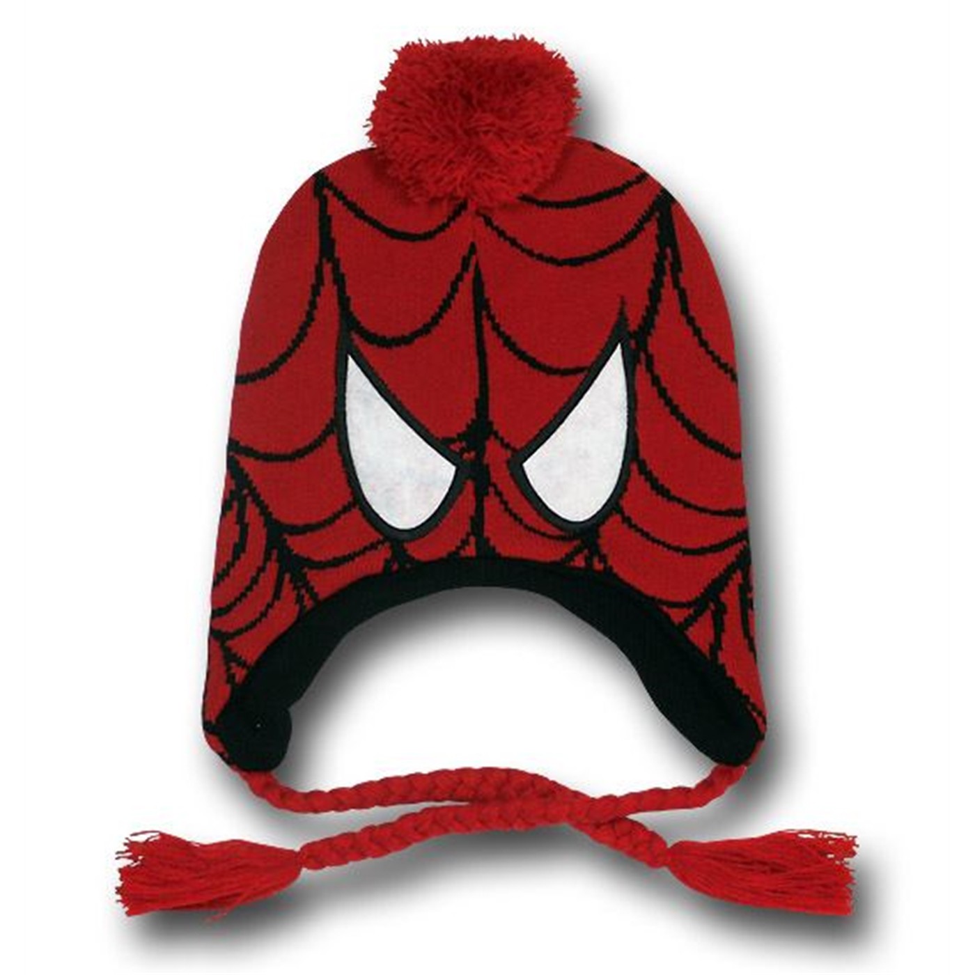 Spiderman Costume Mask Peruvian Beanie, Red