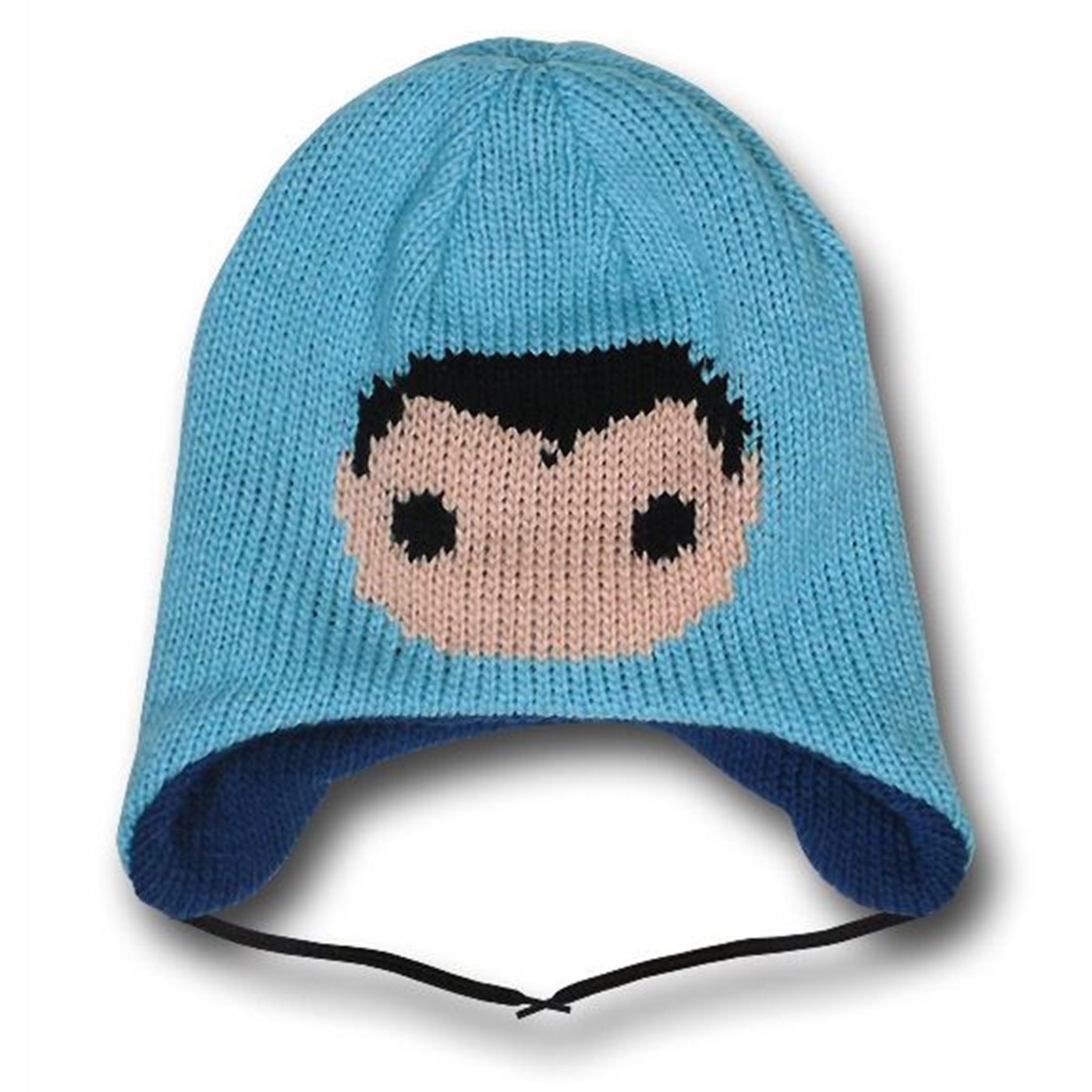 Superman POP Reversible Peruvian Beanie, Blue
