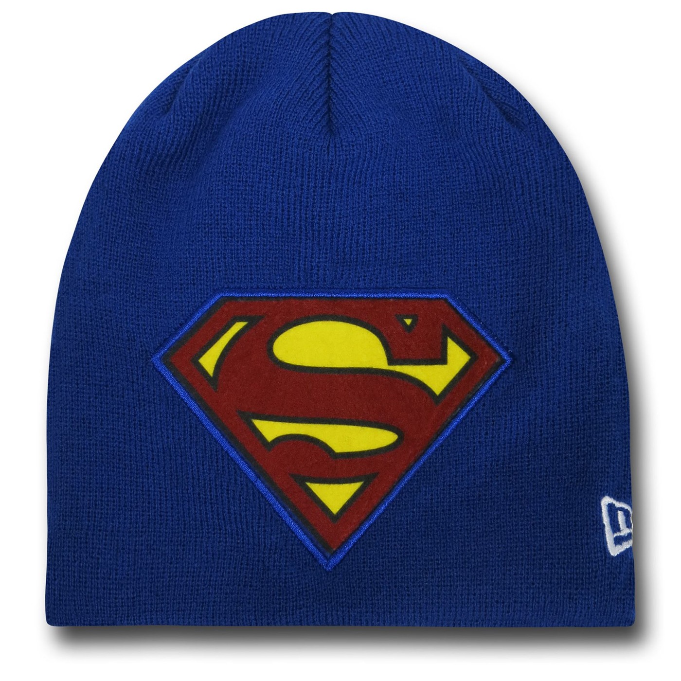 Superman Oversized Symbol Beanie, Blue