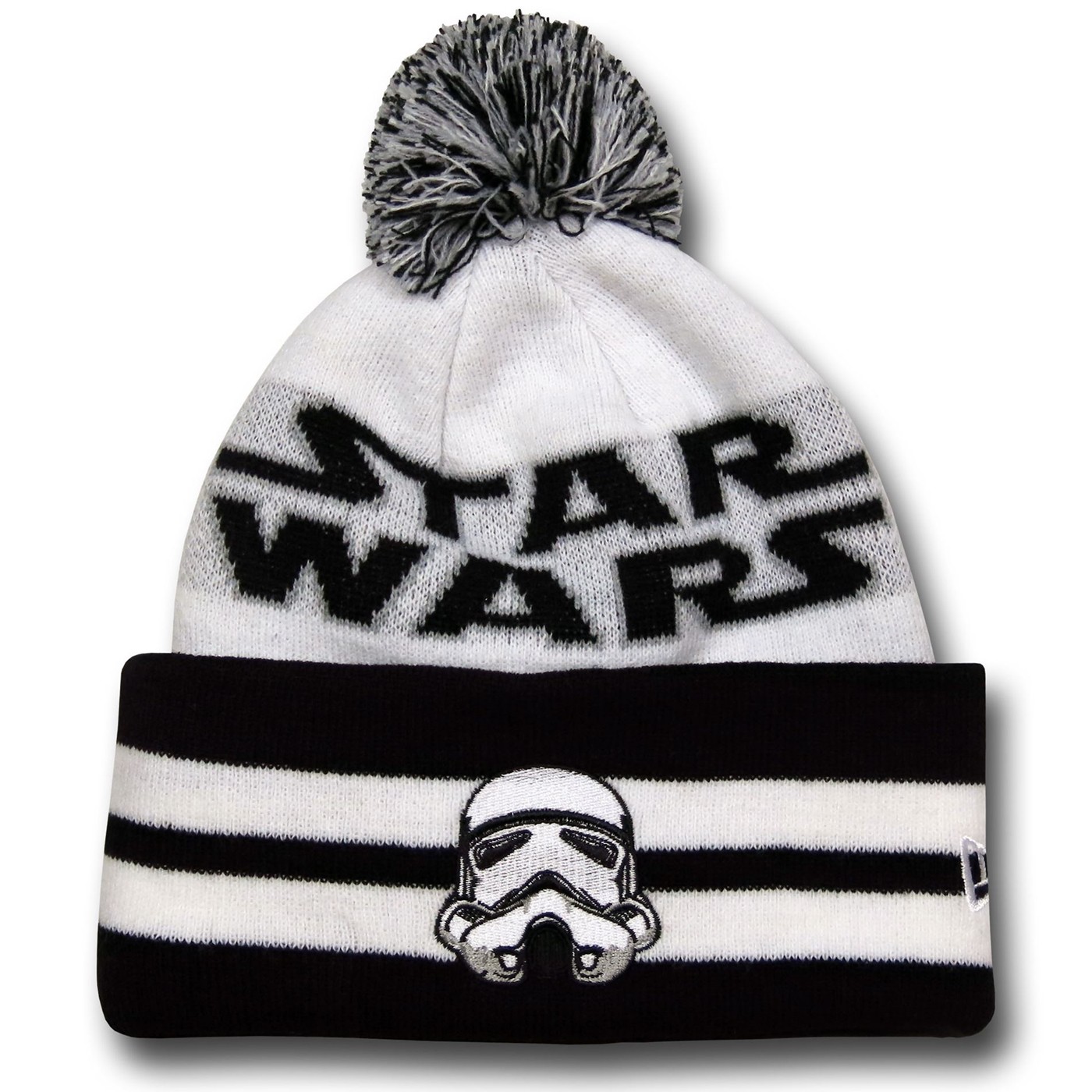 Star Wars Stormtrooper Wide Point Knit Beanie, White