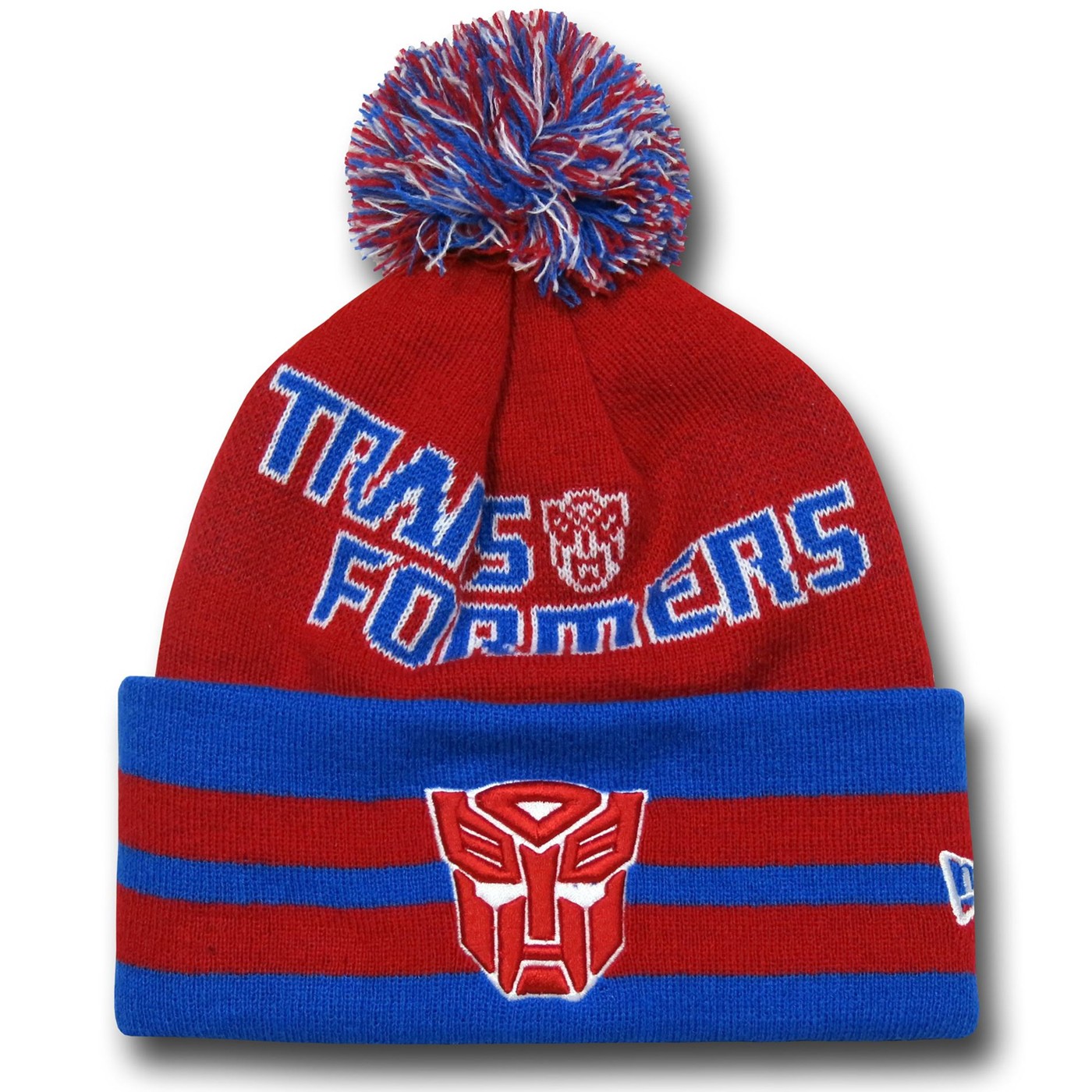 Transformers Autobot Wide Point Knit Beanie, Red