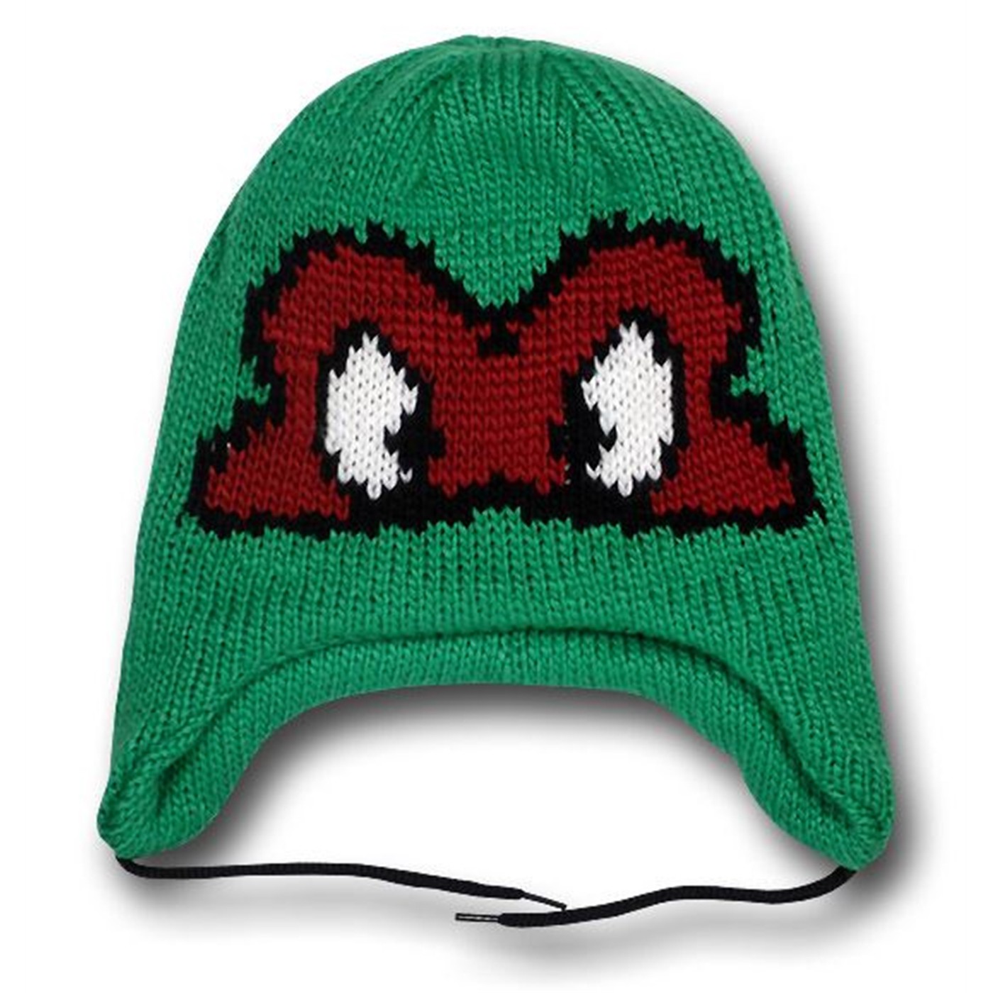 TMNT Raphael Donatello Peruvian Reversible Beanie, Green