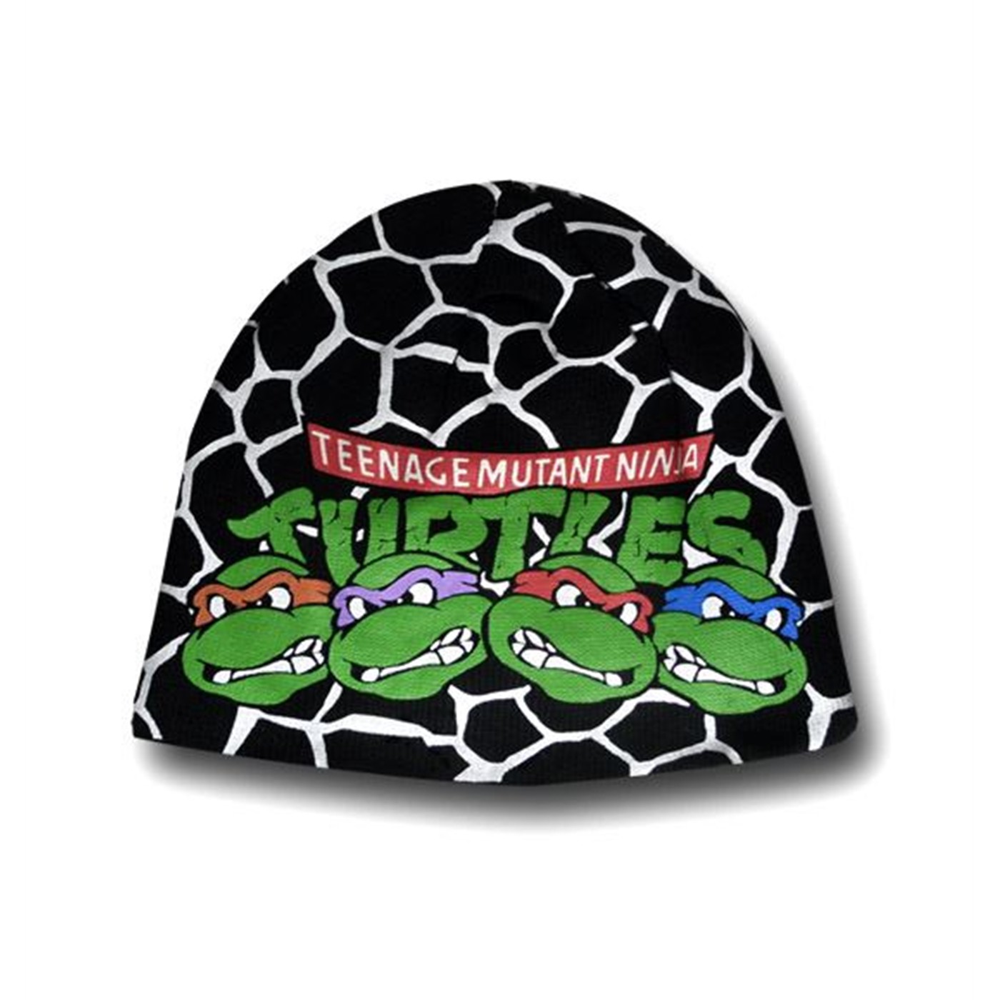 TMNT Reversible Black Beanie, Black