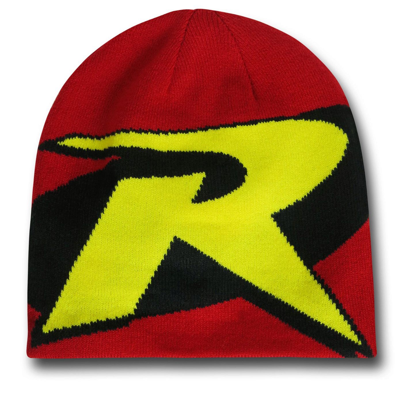 Robin Symbol Reversible Beanie, Red