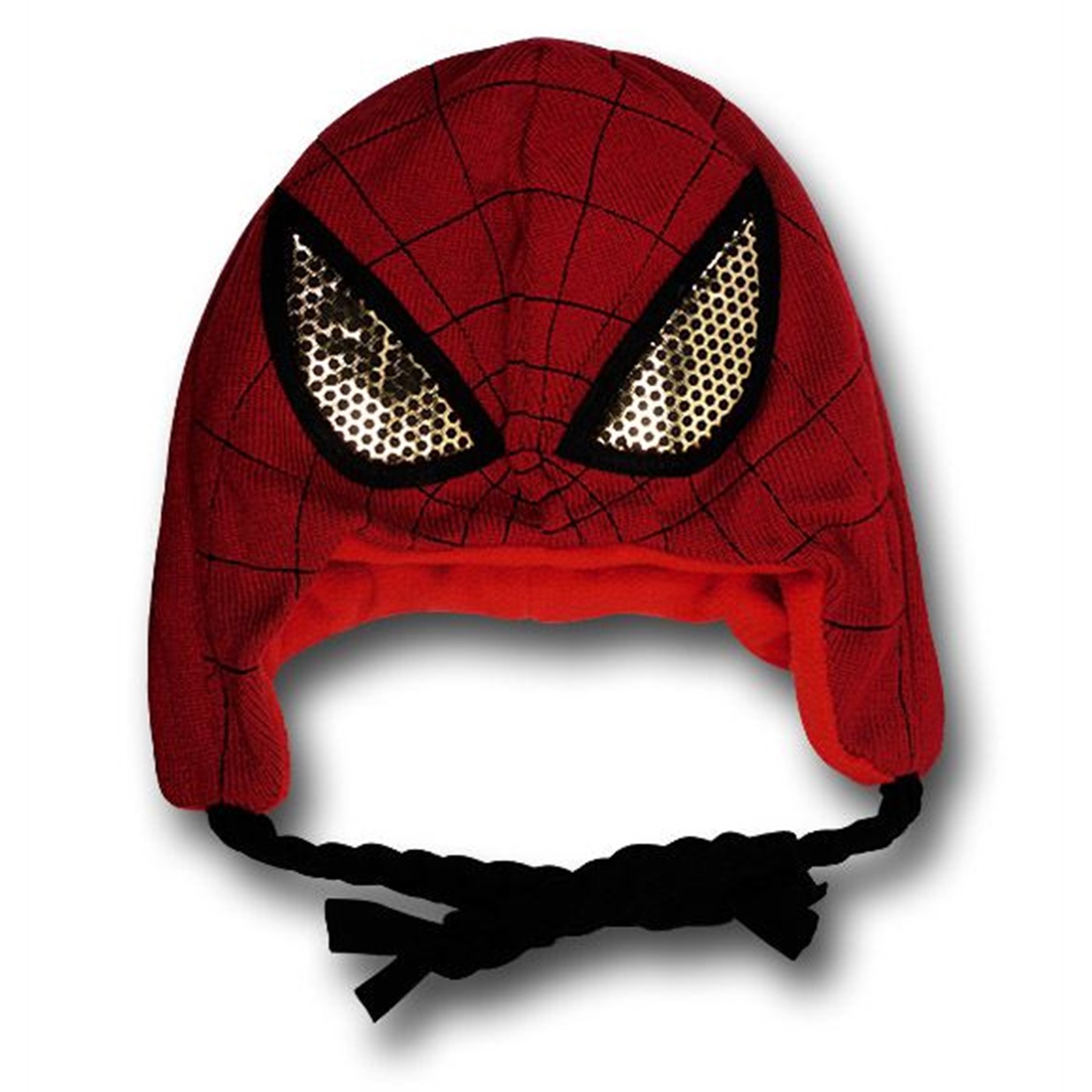 Spiderman Mask Laplander Beanie, Red