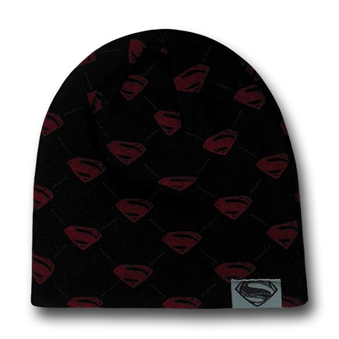 Superman Man of Steel Reversible Beanie, Black