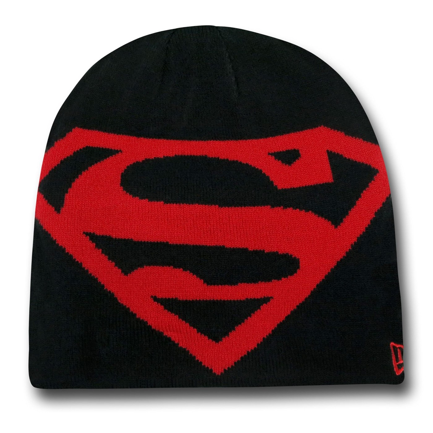 Superman Symbol Reversible Beanie, Red