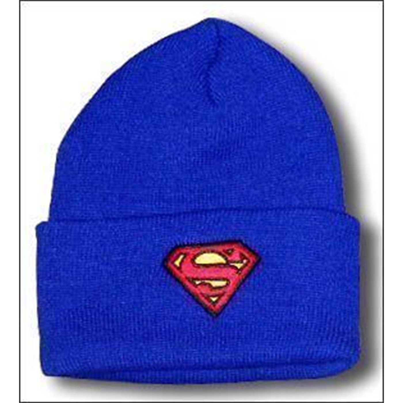 Superman Fold Over Royal Beanie