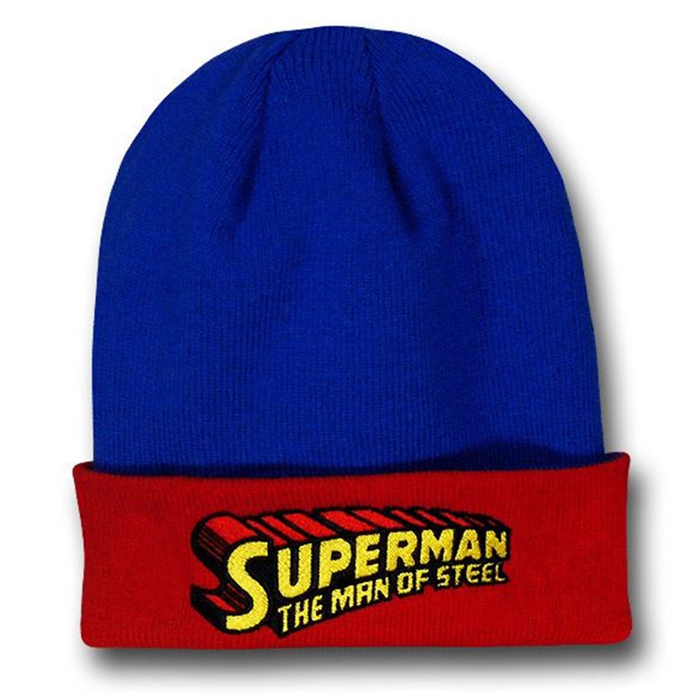 Superman Symbol Blue Flip It Up Beanie, Blue