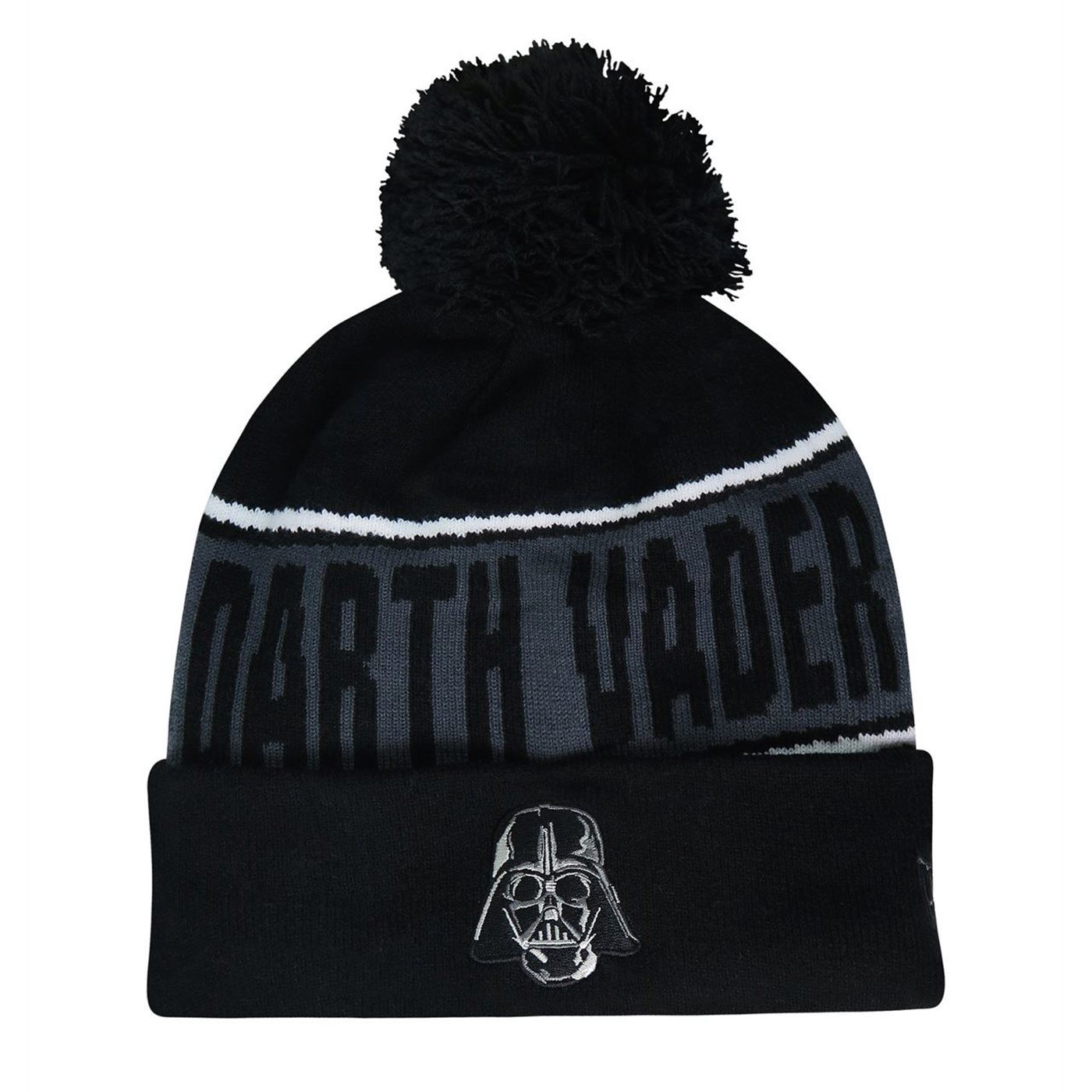 Star Wars Darth Vader Fleece Lined Pom Pom Beanie, Black