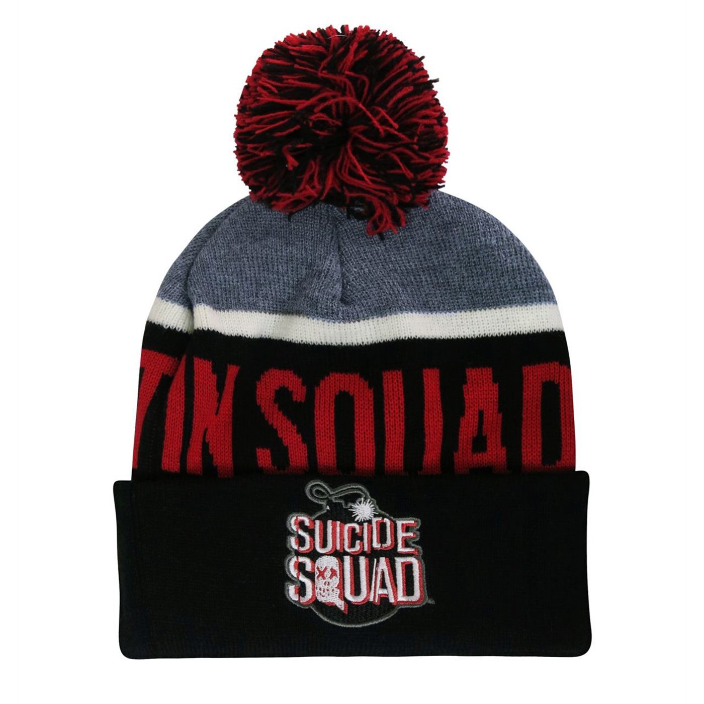 Suicide Squad Pom Pom Beanie, Black