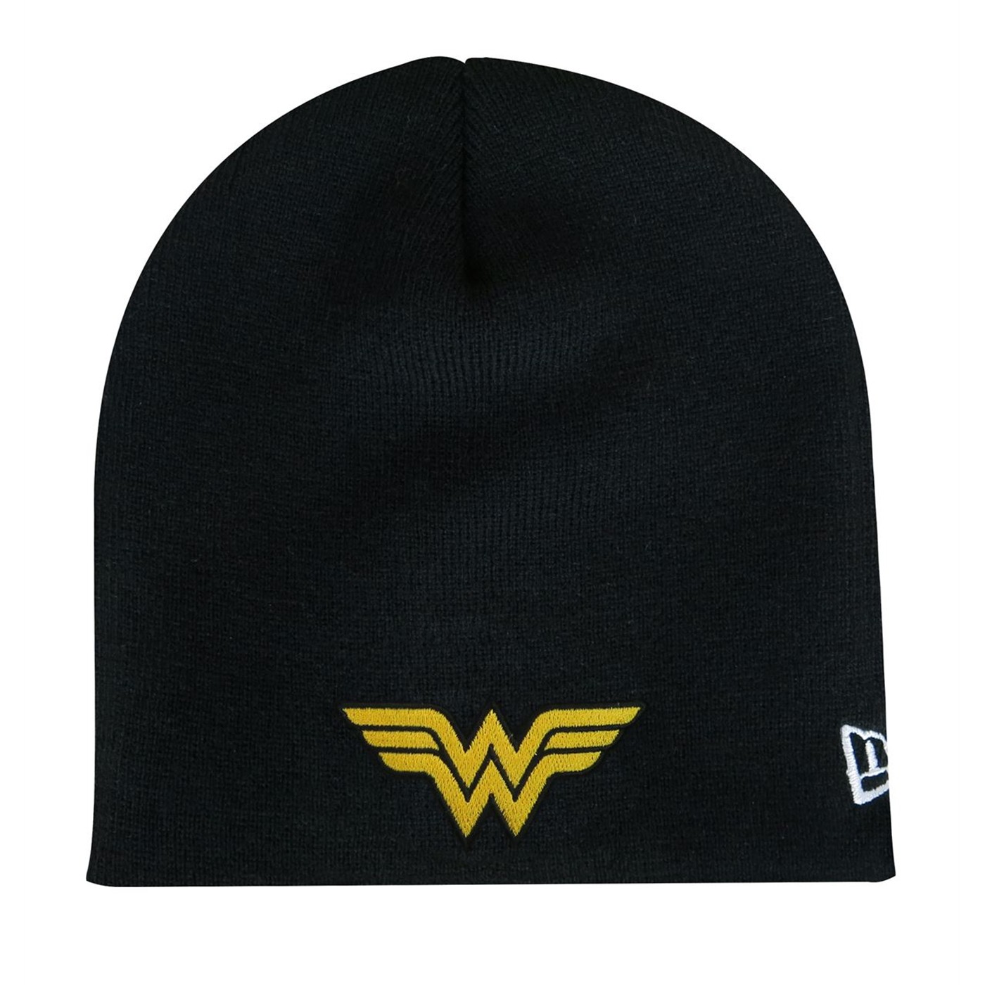 Wonder Woman Symbol Black Beanie, Black