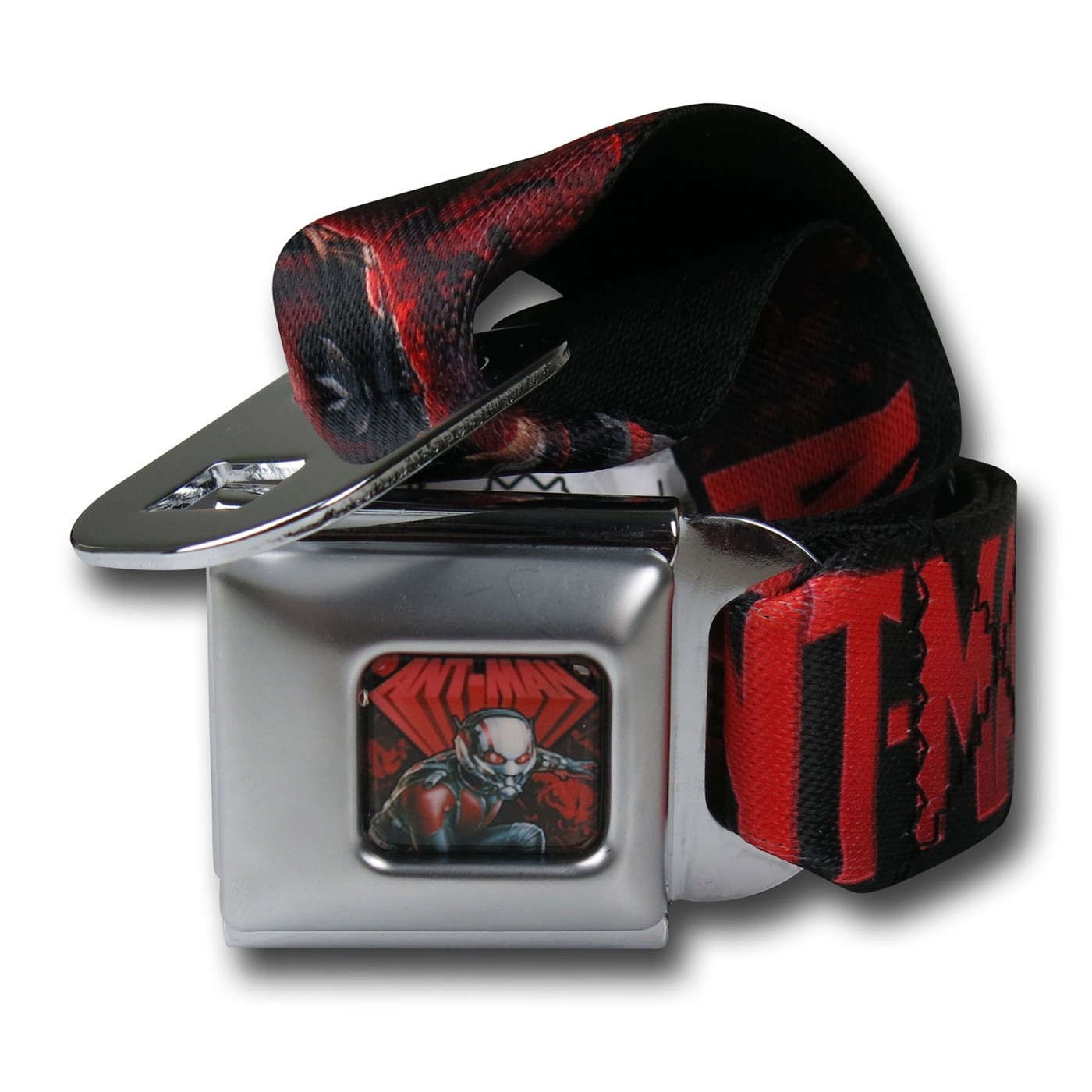 Ant-Man Logo & Image Seatbelt Belt, Black