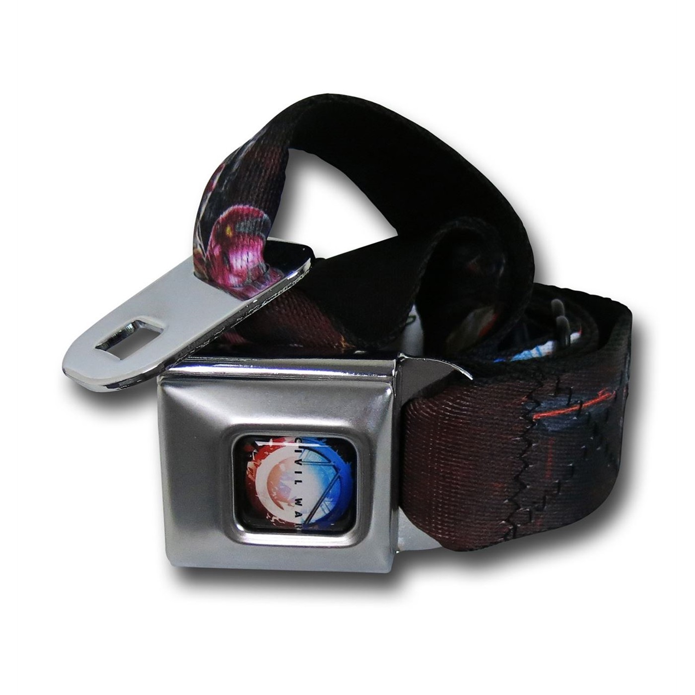 Captain America Civil War Group Seatbelt Belt, Black
