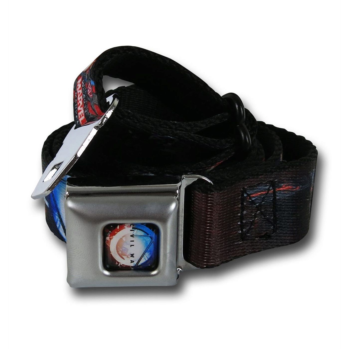 Captain America Civil War Group Kids 1.0 Seatbelt Belt, Black