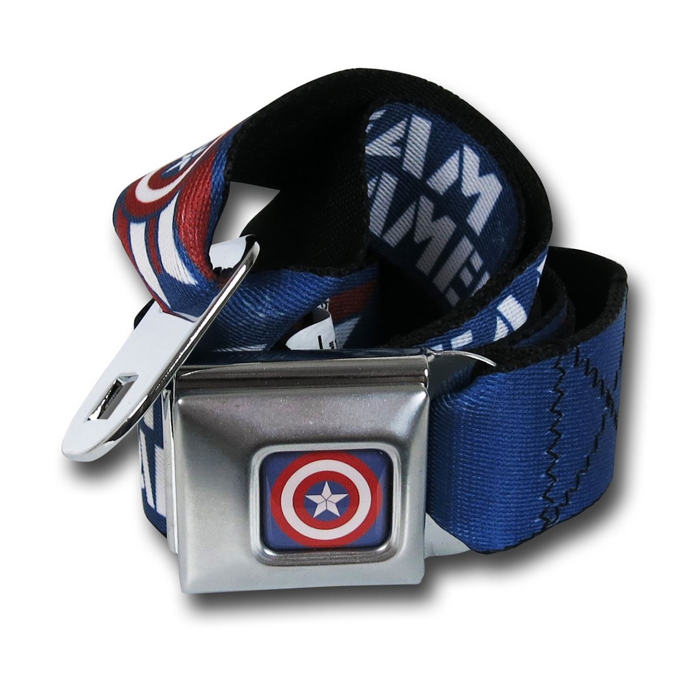 Captain America Civil War Team Seatbelt Belt, Blue