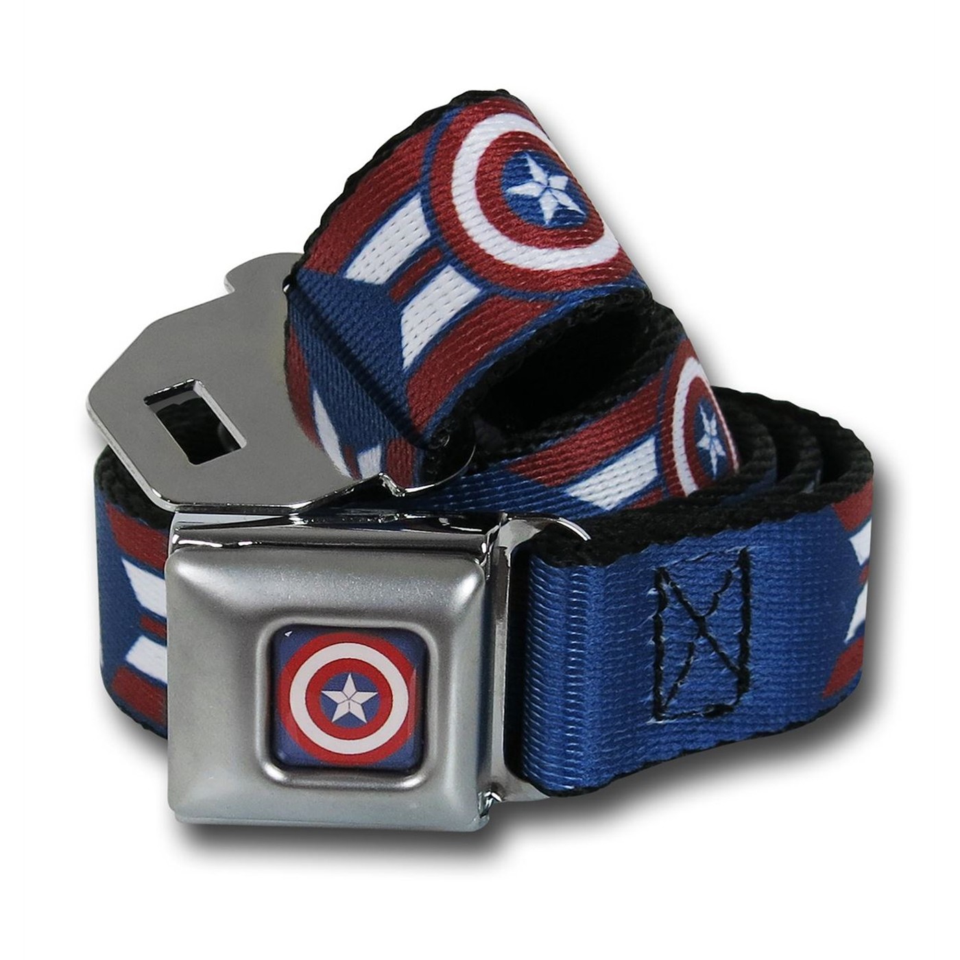 Captain America Civil War Team 1.0 Kids Seatbelt Belt, Blue