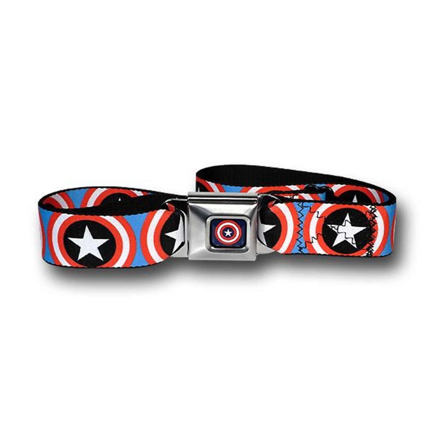Captain American Shield Seatbelt Belt, Red